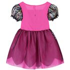 Girls Pink & Black Halloween Witch Costume, 1, hi-res