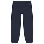 بنطلون رياضى للاولاد بالشعار باللون الكحلى , 1, hi-res