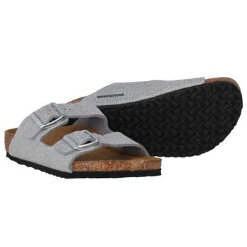 Girls Sparkling Silver Arizona Sandals 