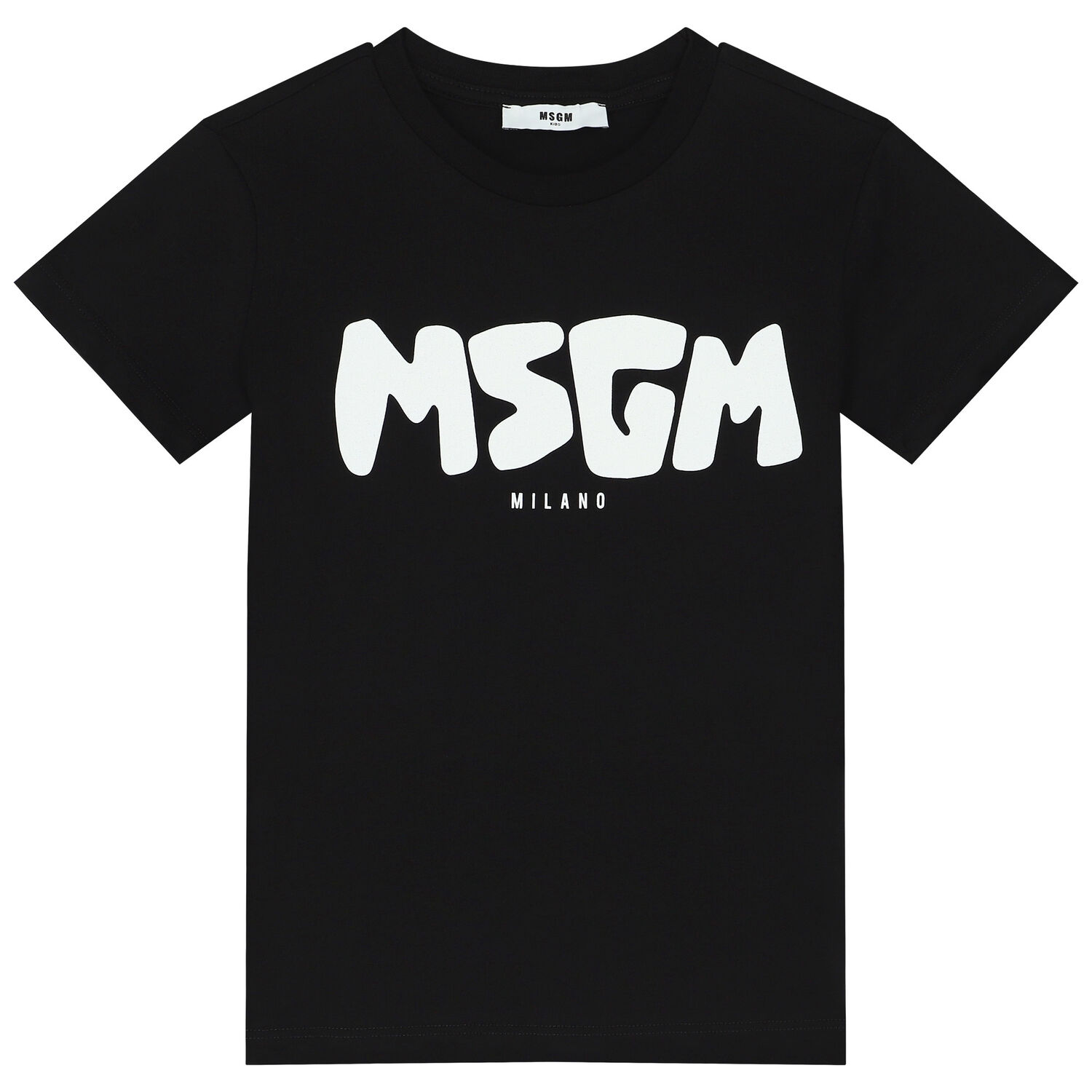 تيشيرت بالشعار باللون الاسود للاولاد, 2, hi-res