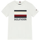 تيشيرت أولاد بالشعار باللون الابيض, 1, hi-res