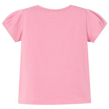 Girls Pink Bow T-Shirt