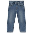 Younger Boys Blue Denim Jeans, 1, hi-res