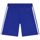 طقم أولاد شورت بالشعار باللون الأبيض والأزرق, 1, hi-res