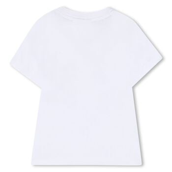 Younger Boys White Logo T-Shirt