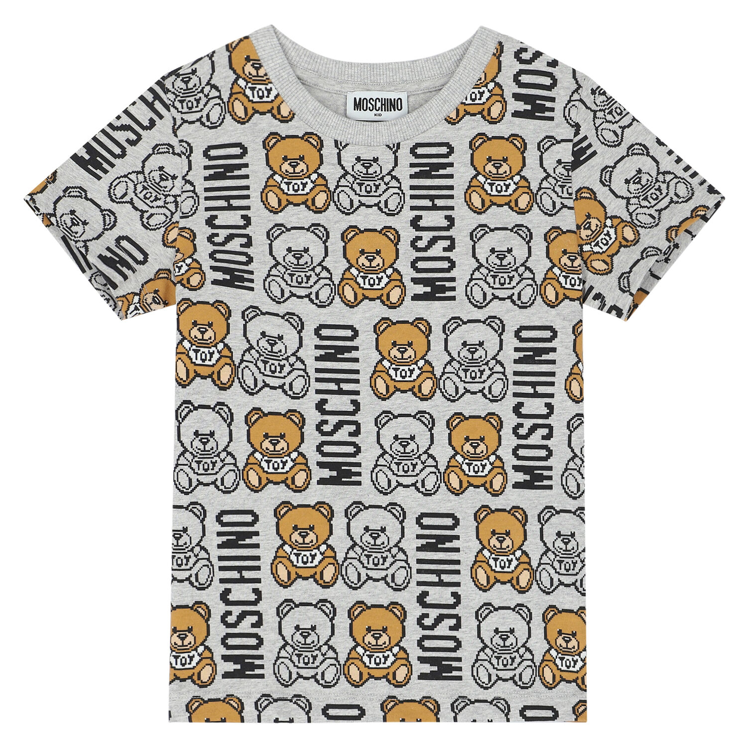 Grey Teddy Logo T-Shirt, 4, hi-res image number null