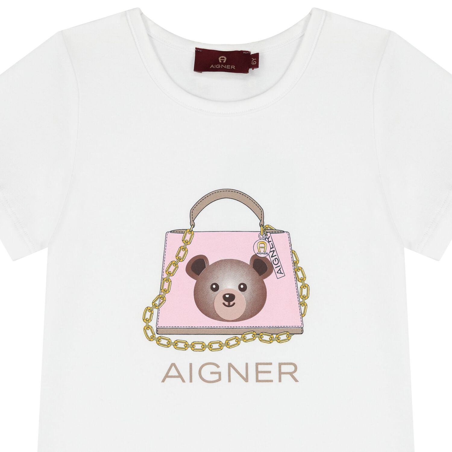 Girls White & Pink Shorts Set, 1, hi-res