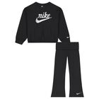 Girls Black Logo Leggings Set, 1, hi-res