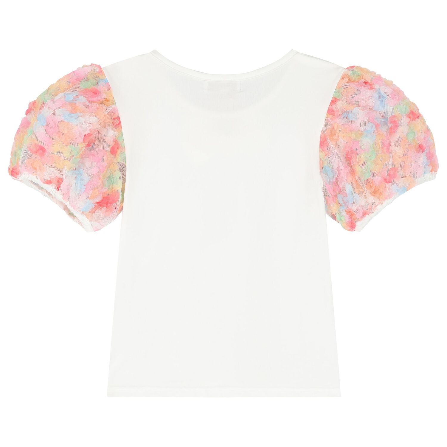 طقم تنورة بنات تول باللون العاجي والوردي , 1, hi-res image number null