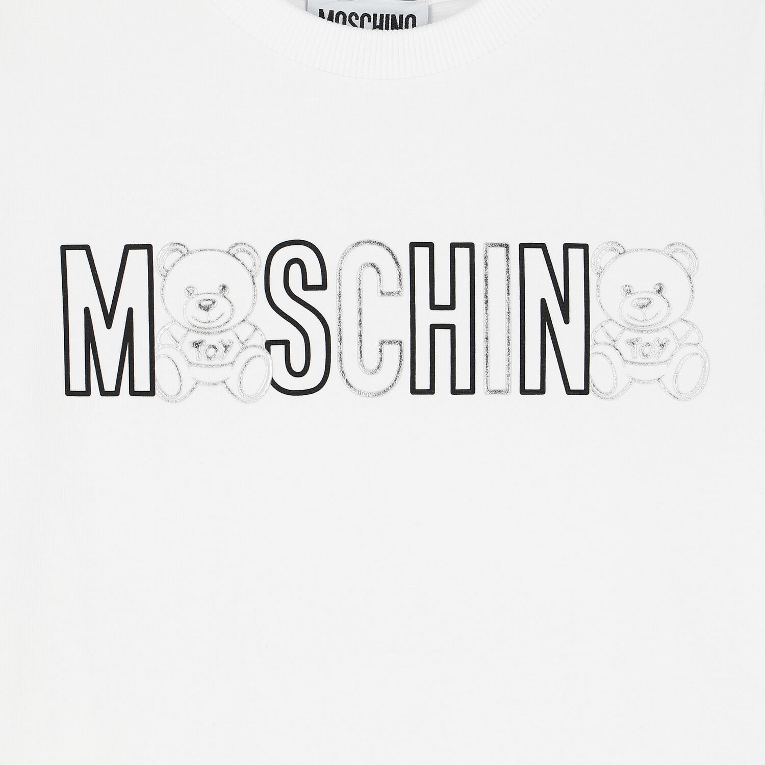 White Teddy Logo T-Shirt, 5, hi-res