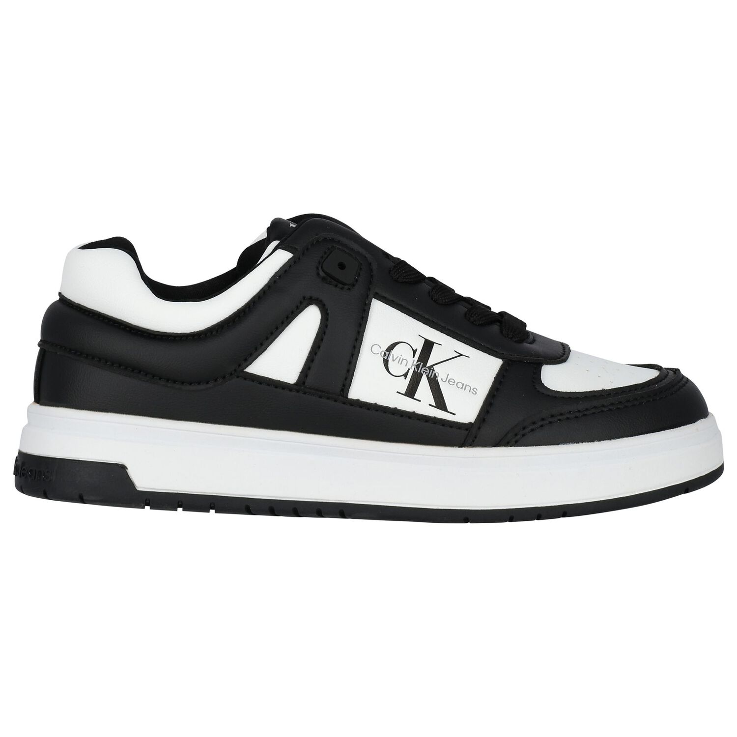 Boys White & Black Logo Trainers, 1, hi-res image number null