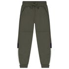 طقم رياضي أخضر وأبيض للأولاد (3 قطع), 2, hi-res