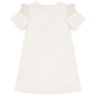 Girls Ivory Logo Bag Dress, 1, hi-res