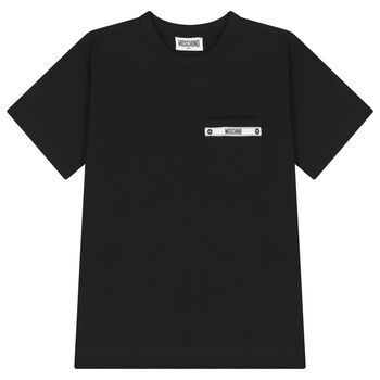 Boys Black Logo T-Shirt