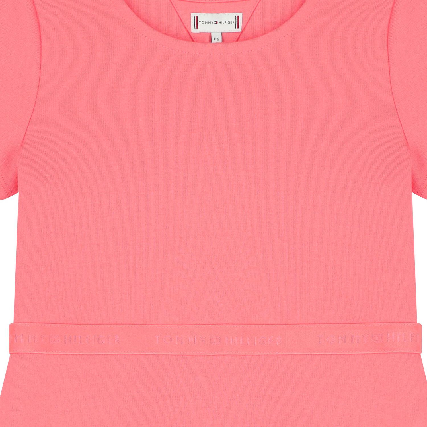 Girls Pink Logo Dress, 2, hi-res