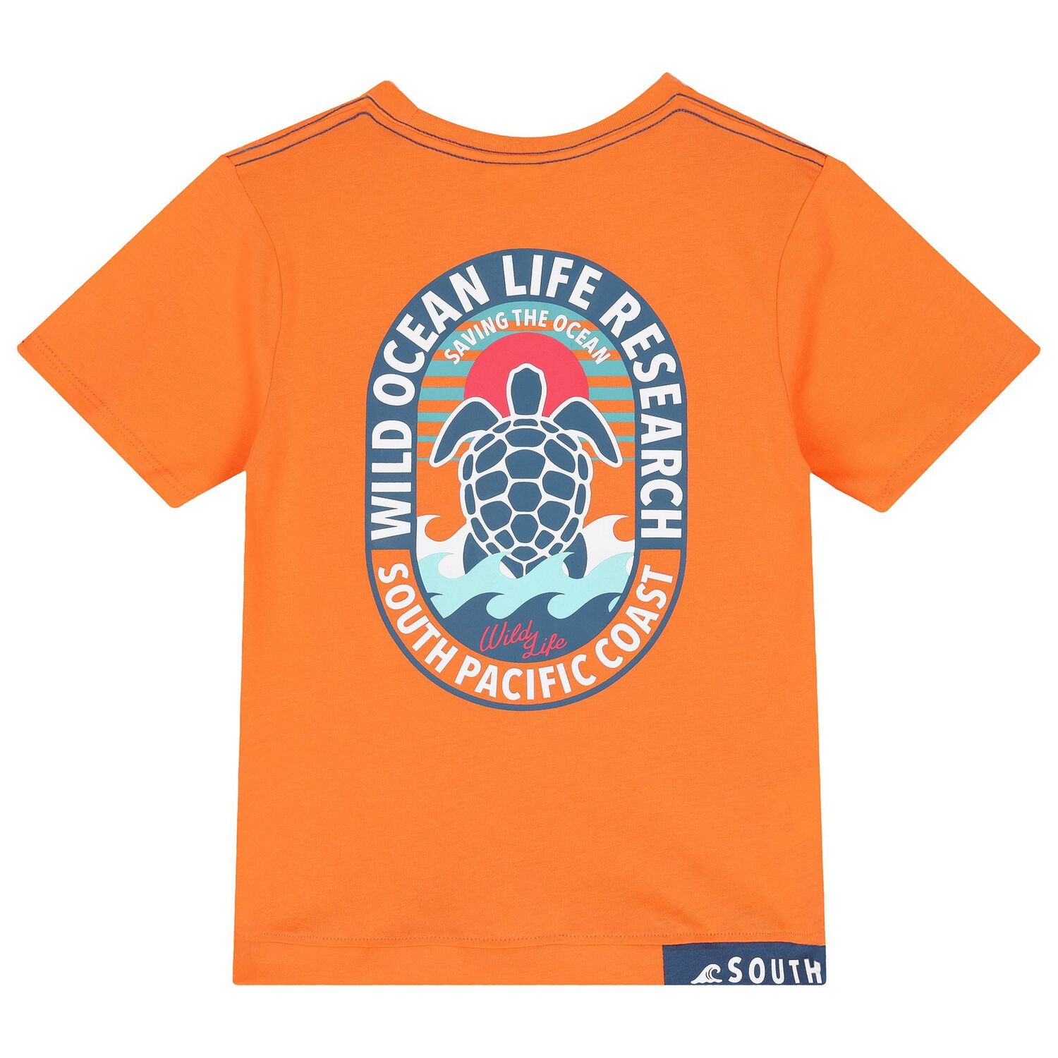 طقم شورت برتقالي وأزرق داكن للأولاد, 1, hi-res