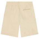 Boys Ivory Tiger Logo Shorts, 1, hi-res