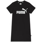 فستان تيشيرت بالشعار باللون الأسود, 1, hi-res