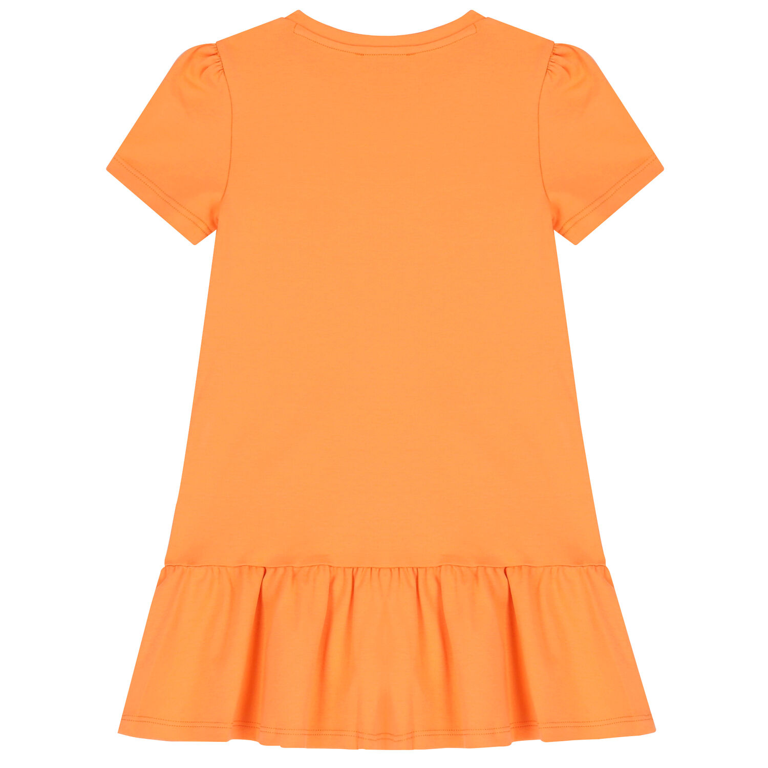 Girls Orange Logo Dress, 1, hi-res