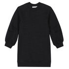 فستان بالشعار باللون الأسود, 2, hi-res