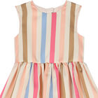 Girls Multi-Colored Striped Dress, 1, hi-res