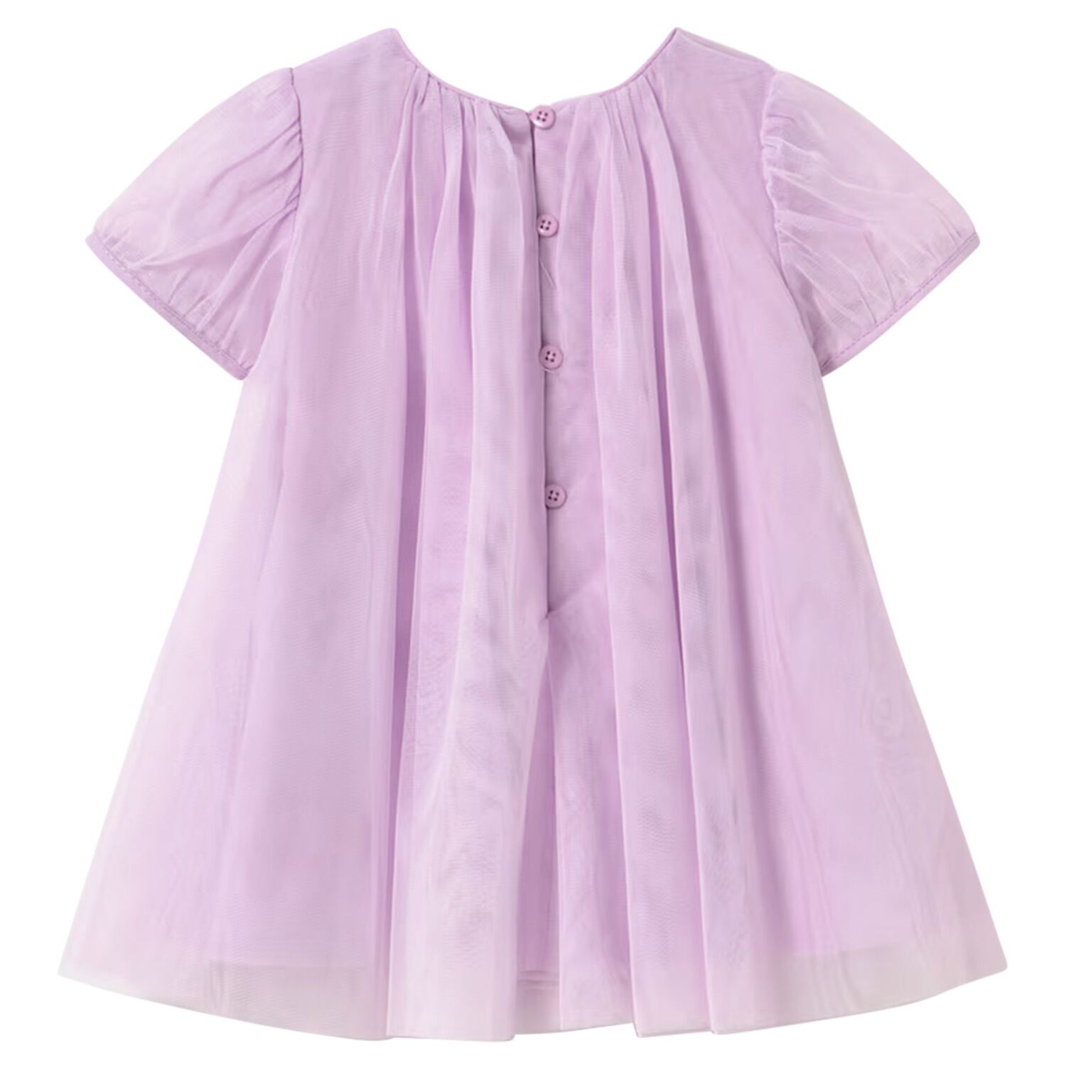 Younger Girls Lilac Tulle Dress Set, 2, hi-res