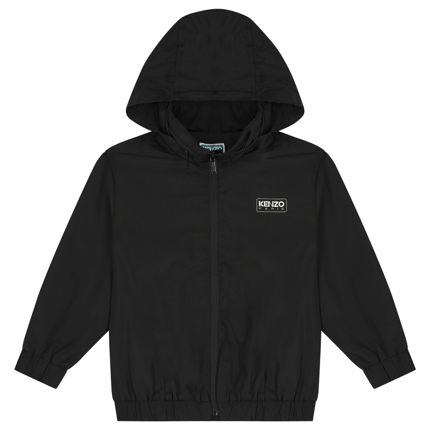 Black Logo Hooded Jacket, 1, hi-res image number null