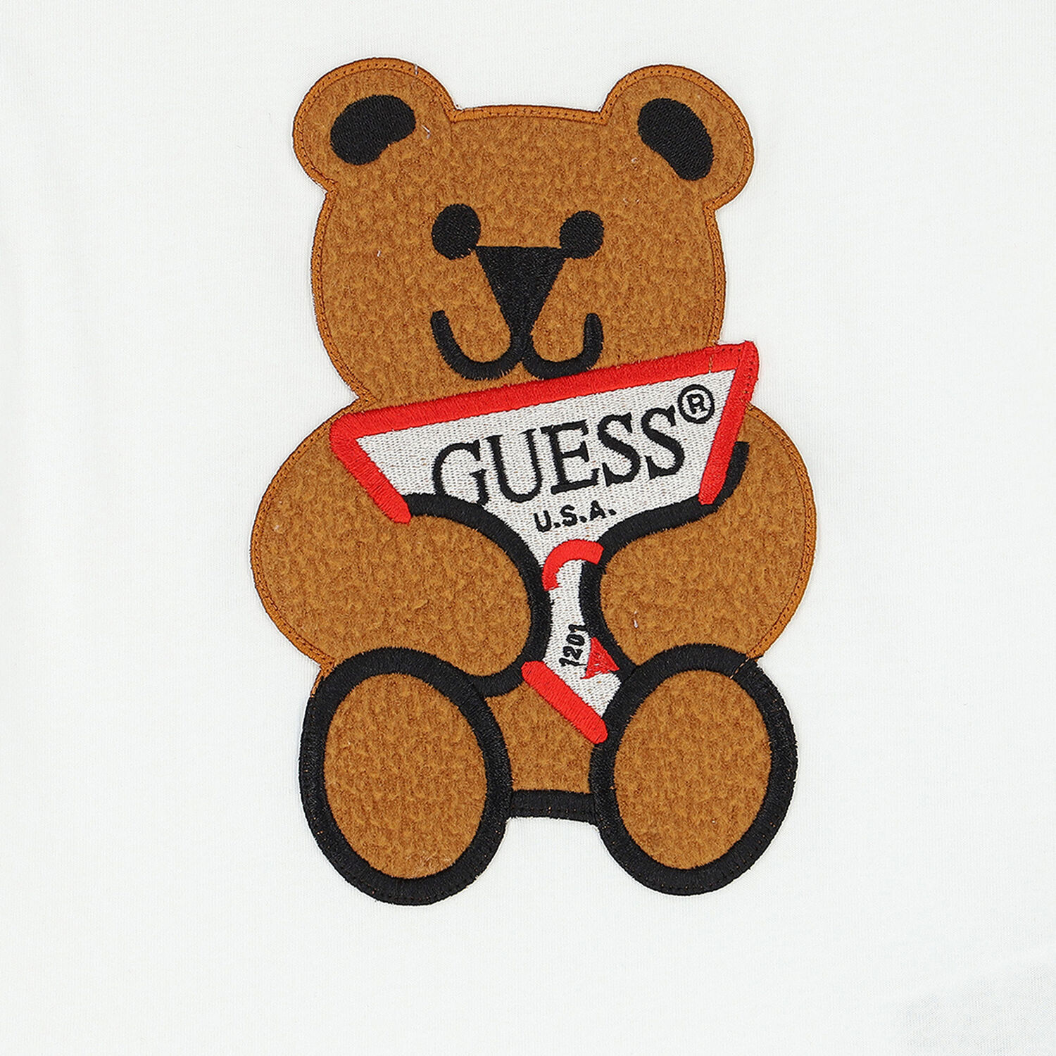 Younger Boys White Teddy Logo T-Shirt, 1, hi-res image number null