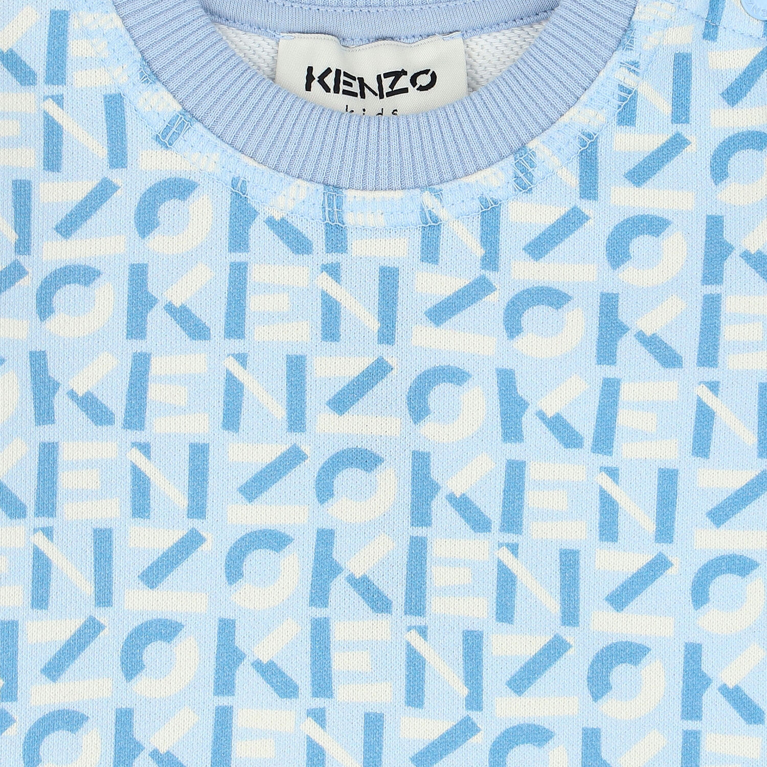 سويت شيرت بالشعار باللون الازرق للاولاد, 1, hi-res image number null