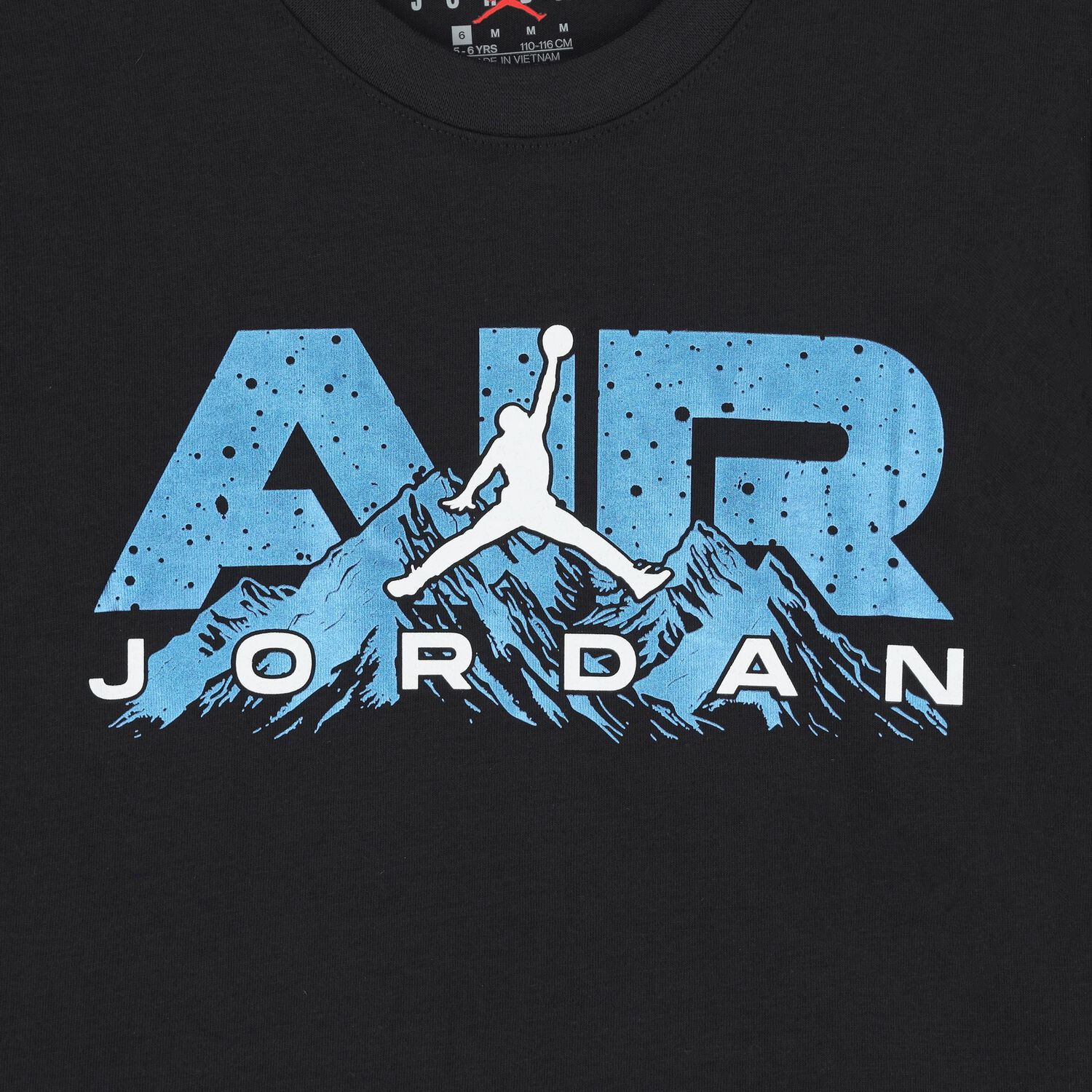 Boys Black Jordan Logo & Mountainside T-Shirt, 1, hi-res