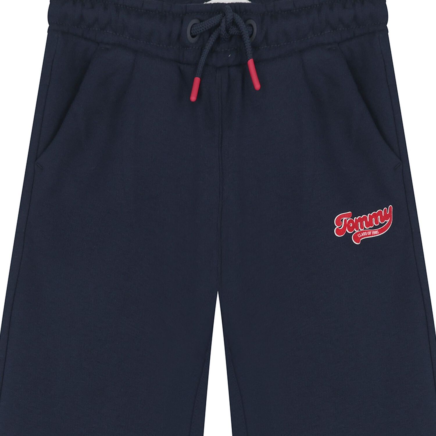 بنطلون رياضى للبنات بالشعار باللون الكحلى , 1, hi-res