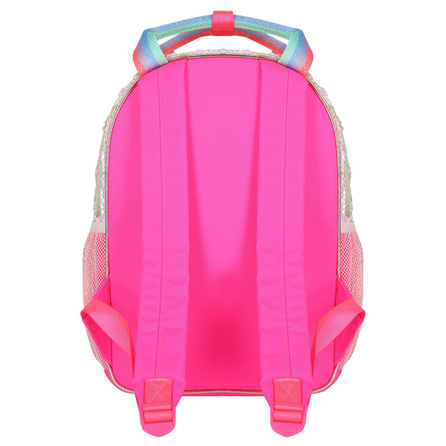 Girls Pink & Gold Unicorn Backpack, 1, hi-res