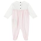 Baby Girls White & Pink Logo Babygrow Gift Set, 1, hi-res