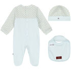 طقم أفرول بالشعار باللون الأزرق والذهبي, 2, hi-res