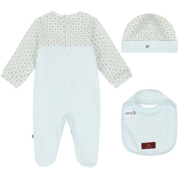Blue & Gold Logo Babygrow Set