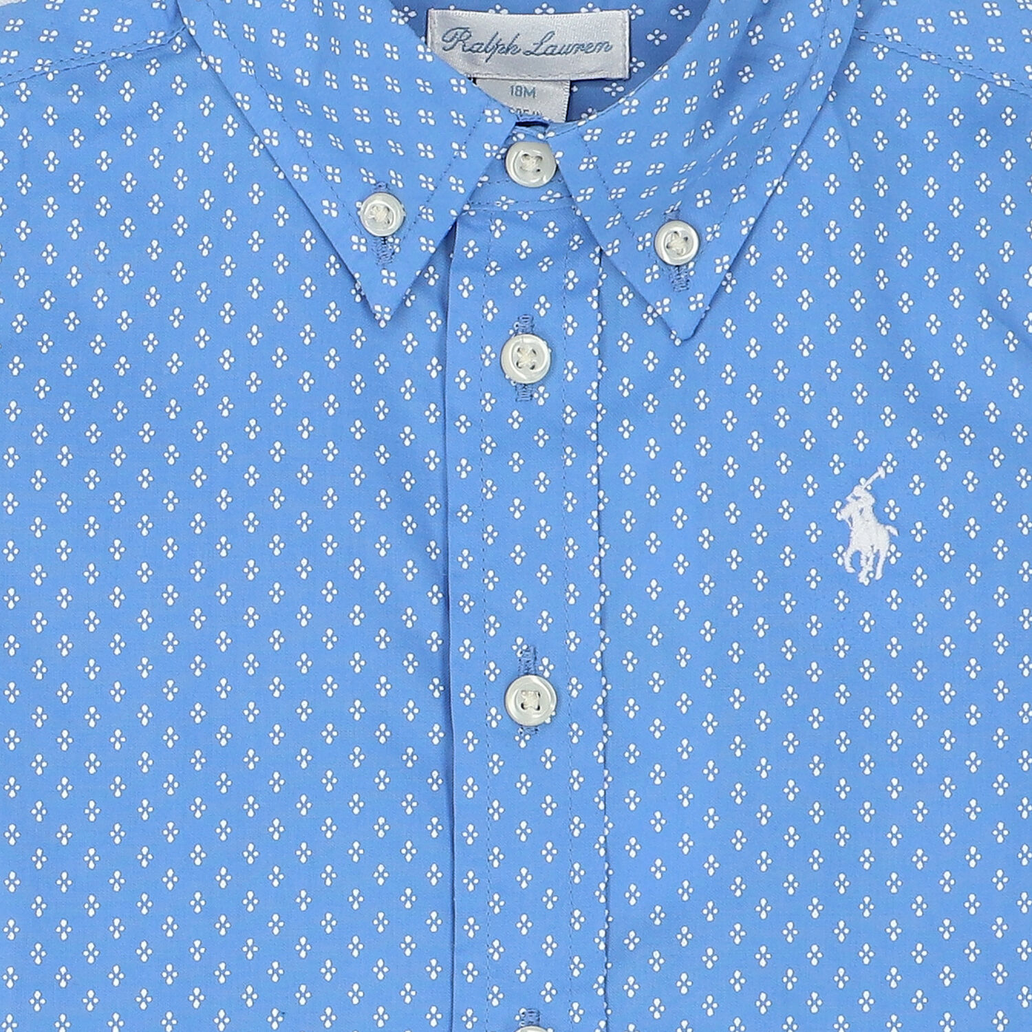 طقم شورت بالشعار باللون الأزرق والعاجي للأولاد الصغار, 1, hi-res