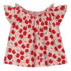 تيشيرت باللون الوردي والأحمر للبنات, 1, hi-res