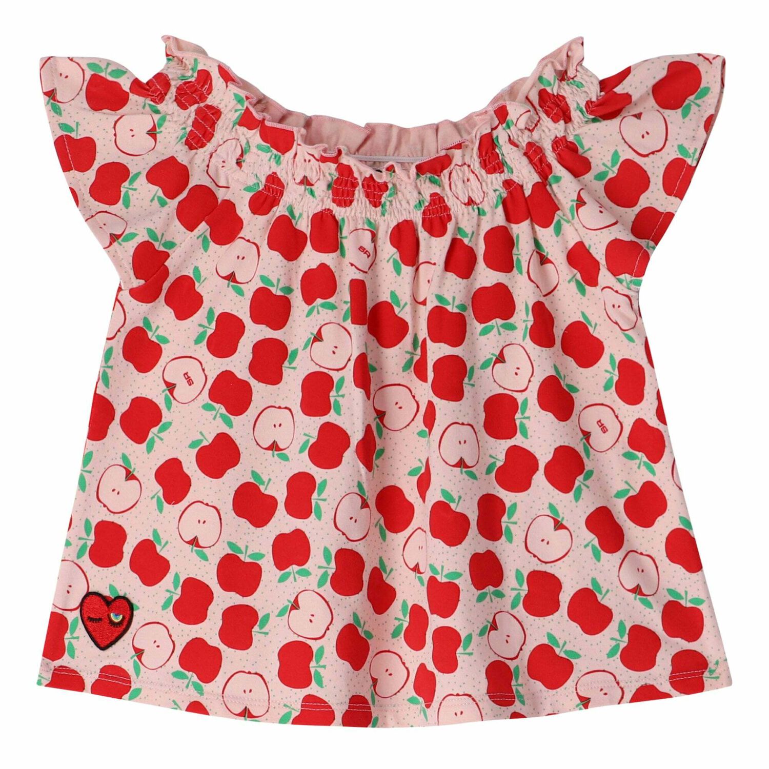 تيشيرت باللون الوردي والأحمر للبنات, 1, hi-res image number null