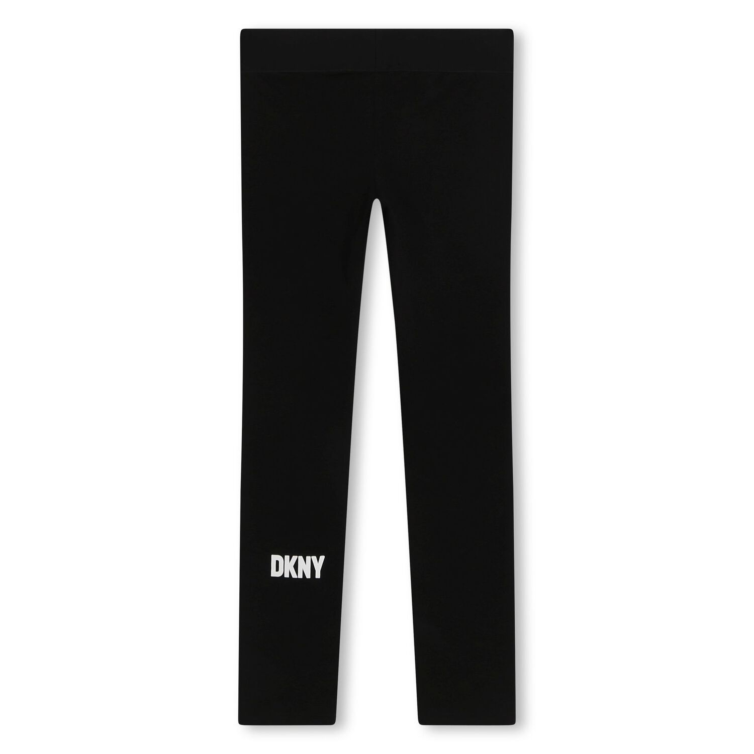 Girls Black Logo Leggings, 1, hi-res