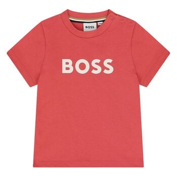 Younger Boys Mini Me Red Logo T-Shirt