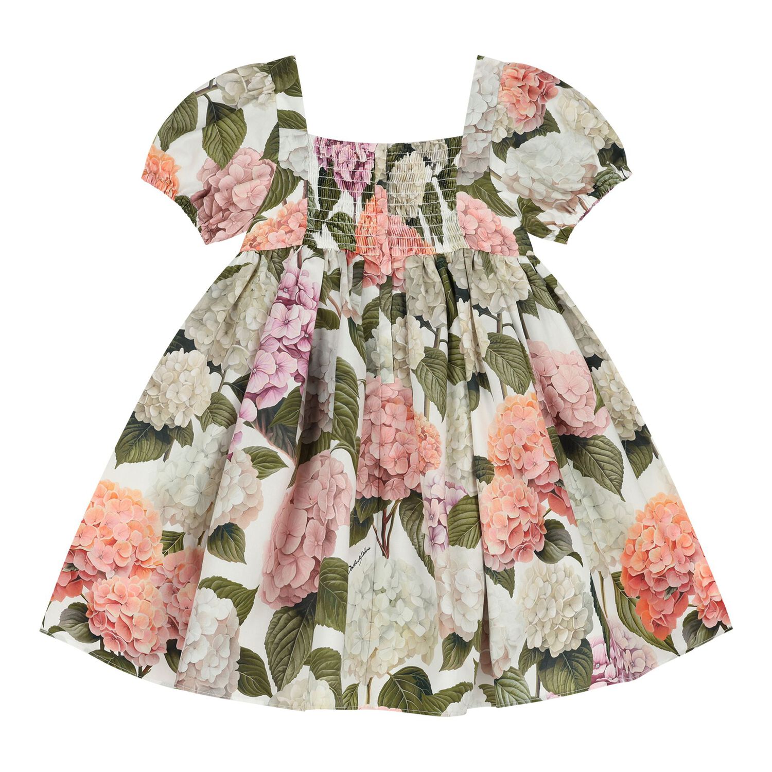 Baby Girls Pink & Green Floral Dress Set, 1, hi-res