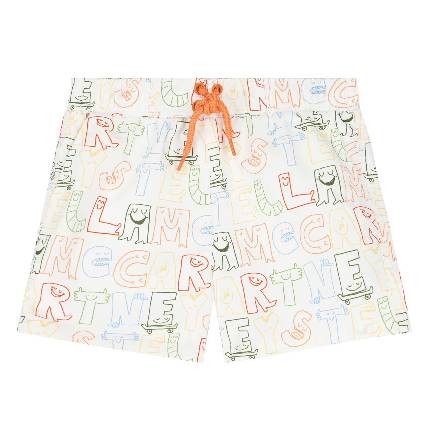 Younger Boys Ivory Logo Swim Shorts, 1, hi-res image number null