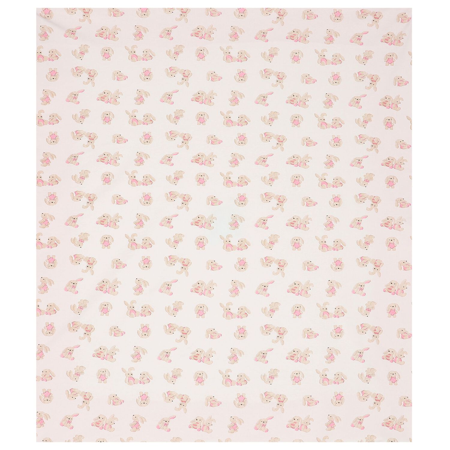Baby Girls Pink & White Blanket, 2, hi-res