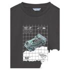 Boys Grey Glow In The Dark Long Sleeve Top, 2, hi-res