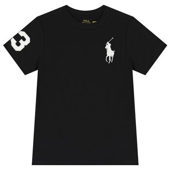 Boys Black Logo T-Shirt