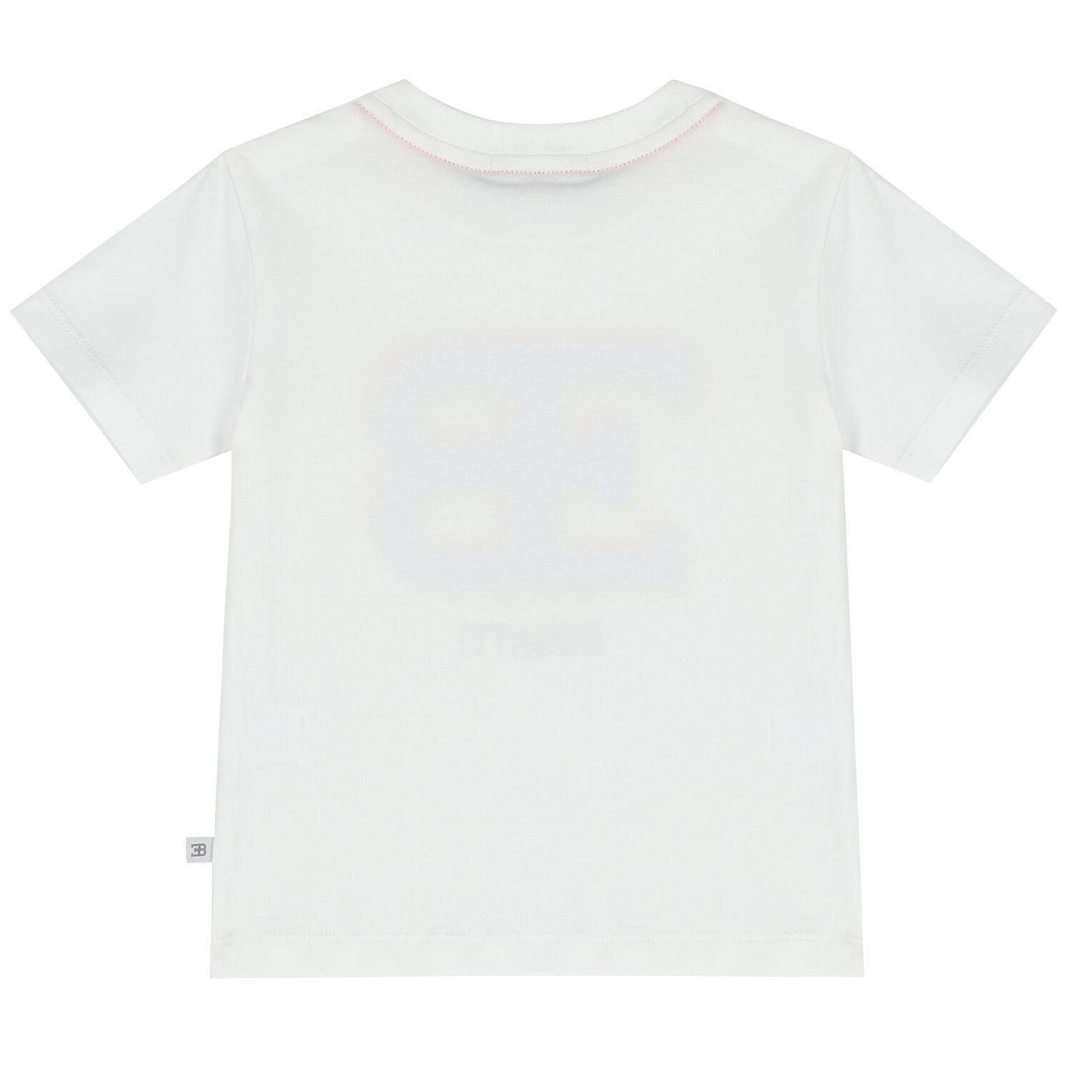 Younger Boys White Logo T-Shirt, 1, hi-res