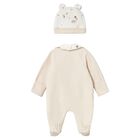 Baby Girls Ivory & Beige Babygrow Gift Set, 1, hi-res