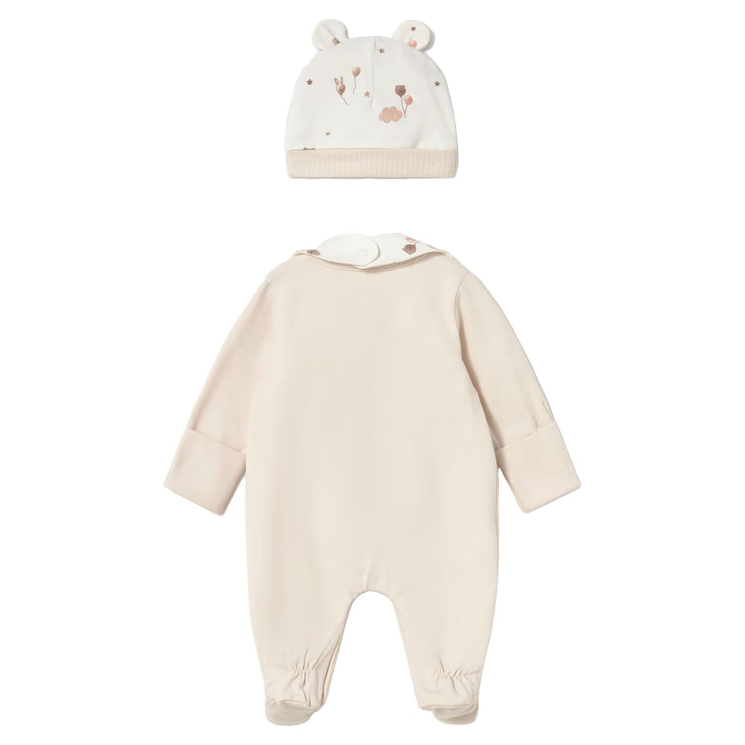 Baby Girls Ivory & Beige Babygrow Gift Set, 1, hi-res