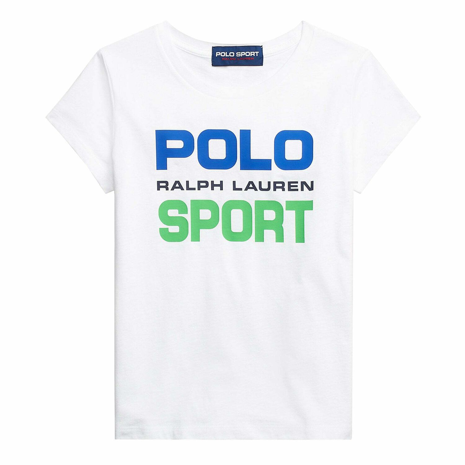 Older Girls White Logo T-Shirt, 1, hi-res