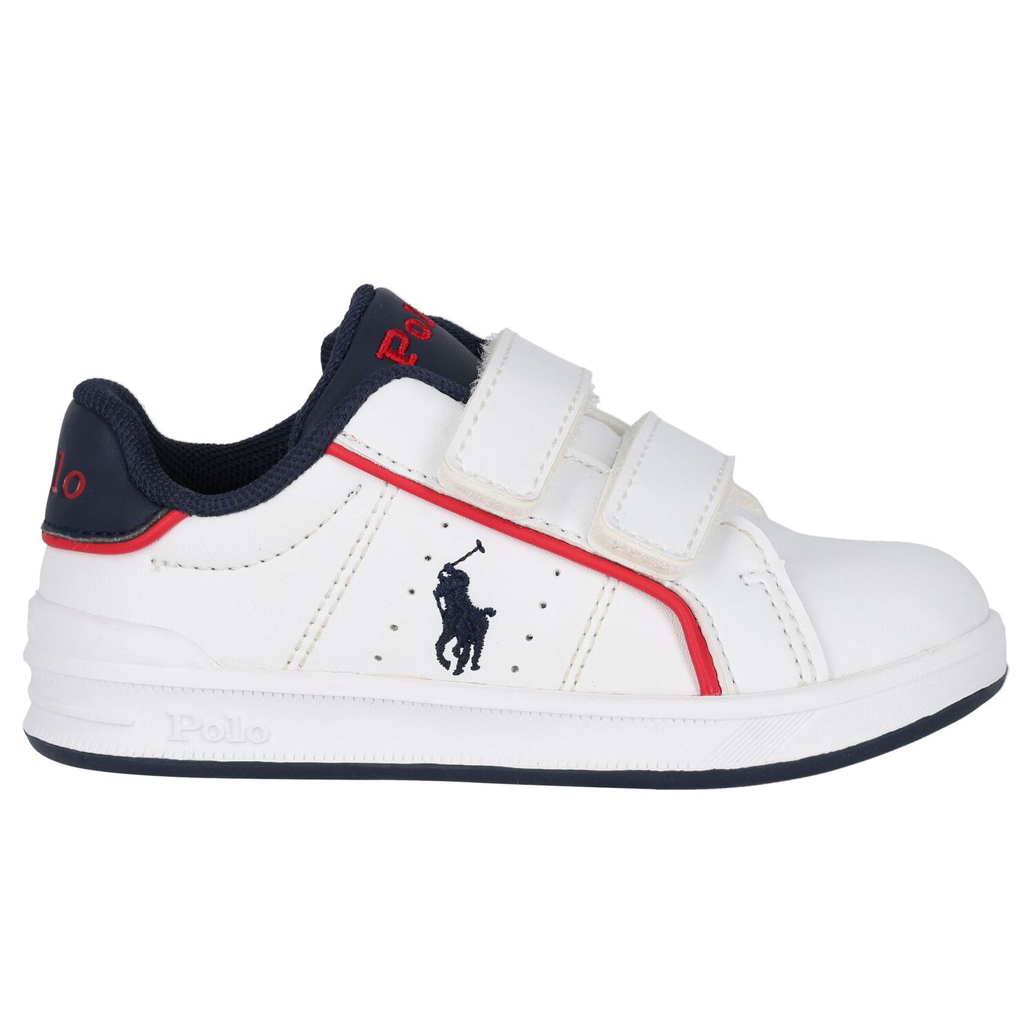 حذاء رياضى أولاد بالشعار باللون الأبيض , 1, hi-res